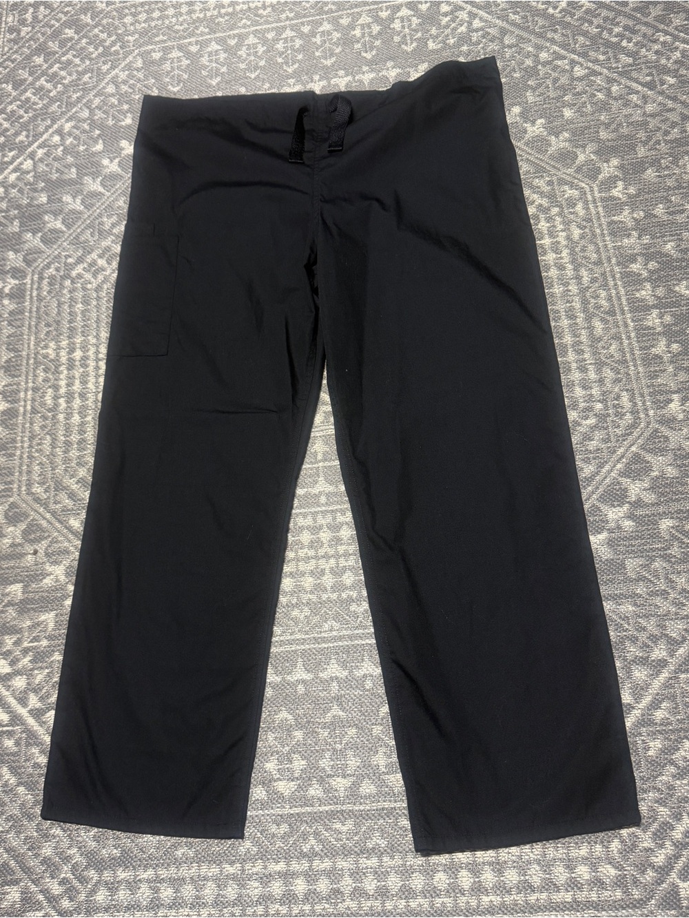 Cherokee Elastic Waist Cargo Scrub  black Pants